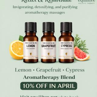 Relax and rejuvenate, 10% off in April.