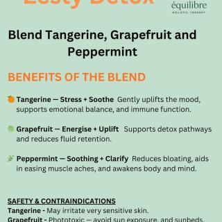Zest Detox - Benefits of the blend. 🍊