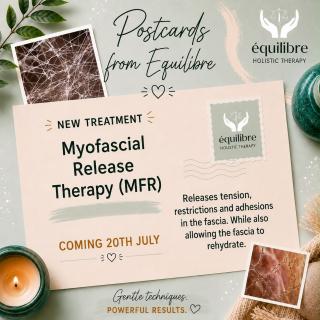 Myofascial Release Therapy (MRL) is coming to @equilibreholistic. More details to follow shortly💚