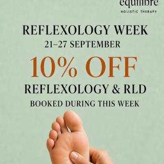 🌿 Reflexology Week is here 🌿 Take some time for yourself and experience the benefits of reflexology & RLD. Enjoy 10% off all treatments booked between 21–27 September. ✨ DM to book your appointment.