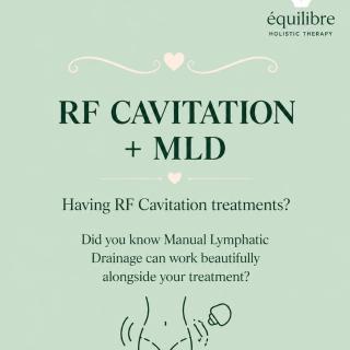 RF Cavitation + MLD 🤍✨ Because sometimes, your treatment deserves a little extra support. 🌿