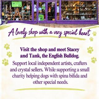 💜🐾 A little shout-out to the lovely Stacey at Bill & Ted’s Amazing Market in Tintagel! 💚 A wonderful local business supporting independent artists, crafters and crystal sellers, while helping dogs with spina bifida and special needs. 🐶💕 If you’re in Tintagel, pop in, show some love and support a business with a truly special heart! ✨
